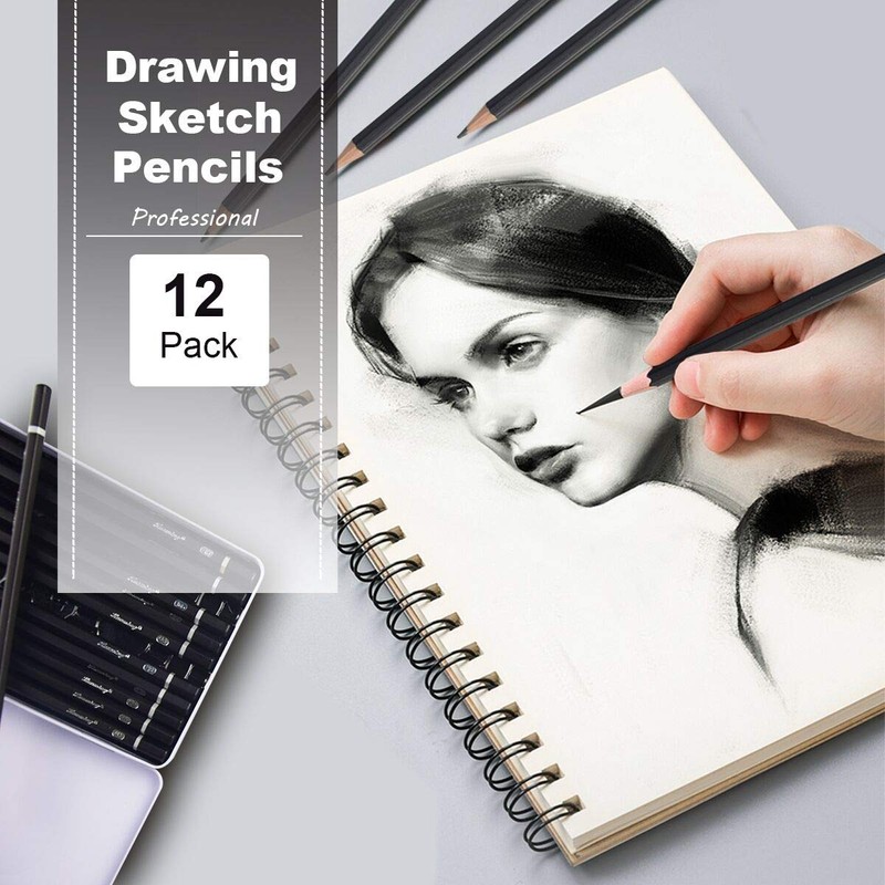 Surcotto Drawing pencils, professional sketching pencils set for beginner, artist