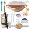Complete Sourdough Starter Kit with Banneton Proofing Basket & Dough