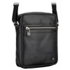 VISCONTI Toscana Collection Colt Leather Messenger Bag TC66 Black