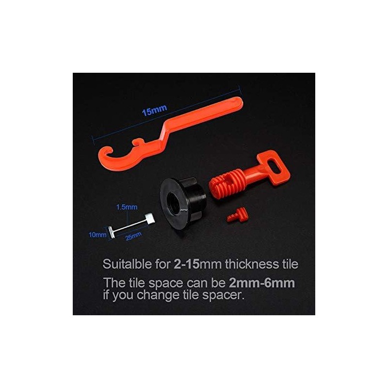 Tile Leveling System Kit with 100 count Tile Leveler &