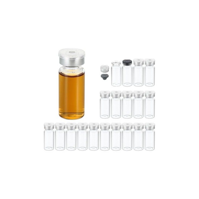 YOKIVE 20 Pcs Sample Vials, Lab Empty Vials | Lab