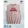 Who Cares? Get Money Chasing Graphic Washed Vest US Warehouse