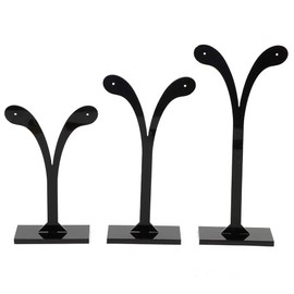 Soporte para Colgar Aretes de Tres Piezas, Expositor de Pendientes, Estante para Pulseras, Organizador de Exhibición Collares, Exhibidores de Joyería para Decoración del Hogar (Brotes De Soja)