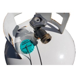 QCC1 Propane Tank Cap for 5-40 lb Tanks - OPD Valve Dust Cover in Green - Durable Plastic Thread Protection Sleeve for LP Cylinder, Adapter, and Gauge Fitting for BBQ Grill, Gen, RV, + Made in the USA