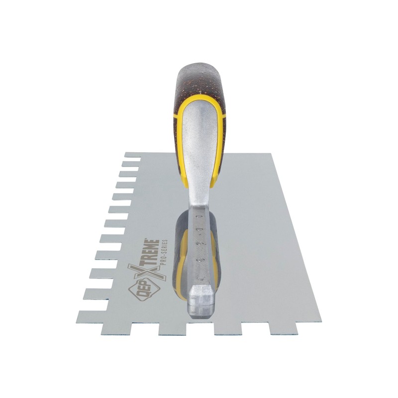 QEP Xtreme Cork Handle Stainless Steel Trowel Square Notch 1/2"