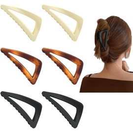 Hair Clips for Women and Girls Nonslip Claw Clips for Thin to Thick Hair, Strong Hold Matte Jaw Clips Triangle (Style, One size)