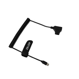 ZBLZGP USB C Phone Tablet Device Type C to D Tap Power Supply Cable for Camera (Straight Type-C,Coiled)