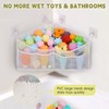 Goowin Triangle Corner Bath Toy Organizer, Quick Access Storage Holder