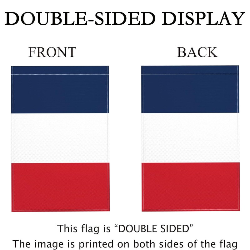 French Flag Small Mini France Garden Flags 12x18 Double Sided
