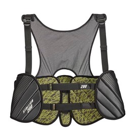 STX Stallion 200 Lacrosse Rib Pad, Black/Grey, Extra Small