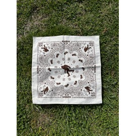 Hav-A-Hank Sasquatch Natural Bandanna, 22x22, Made in USA (Natural)