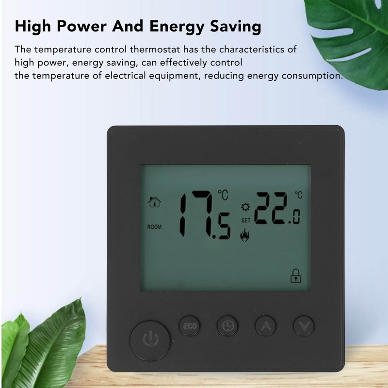 Smart Thermostat 4500W Button Control Water Heating Thermostat for Home