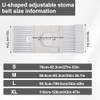 Wider Version Stoma Belt, Adjustable Ostomy Belt, Compatible with Several