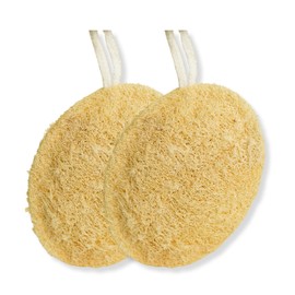 RAVENSAN Natural Loofah Body Scrubber for Bathing - Organic Exfoliating Bath Scrubber for Women & Men - Soft Lufa Bath Sponge for Body Wash - Shower