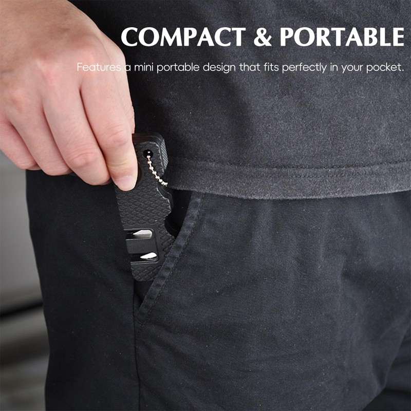 TECHPLUS Pocket Knife Sharpener 5 Sets – Knife Sharpening Tool