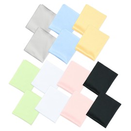 Glasses Cleaning Cloths, Pack of 14 Glasses Cleaning Cloths in 7 Colours: Microfibre Cloths for Wiping and Cleaning Glasses, Mobile Phones, Cameras, Screens