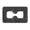 Rear Water Cup Holder Frame Cover Trim Carbon Fiber Look