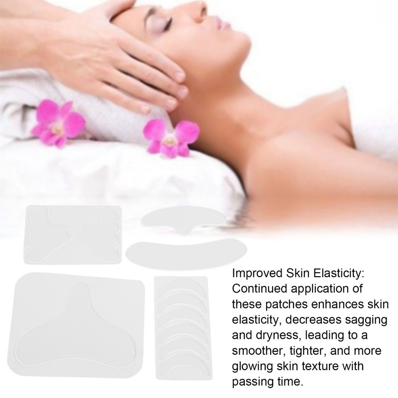11pcs Facial Wrinkle Flattening Patch Remove Eye Bags Silicone Anti