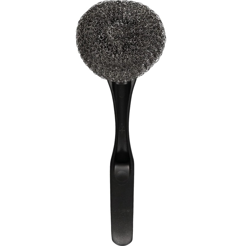 Dishmatic Scrubbee Solid Steel Handle with Stainless Steel Scourer Head