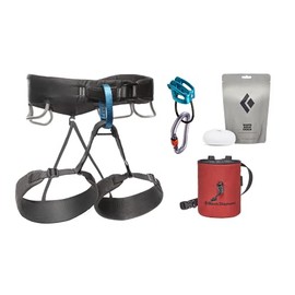 Black Diamond Mens Momentum Climbing Harness Package, Medium, Anthracite