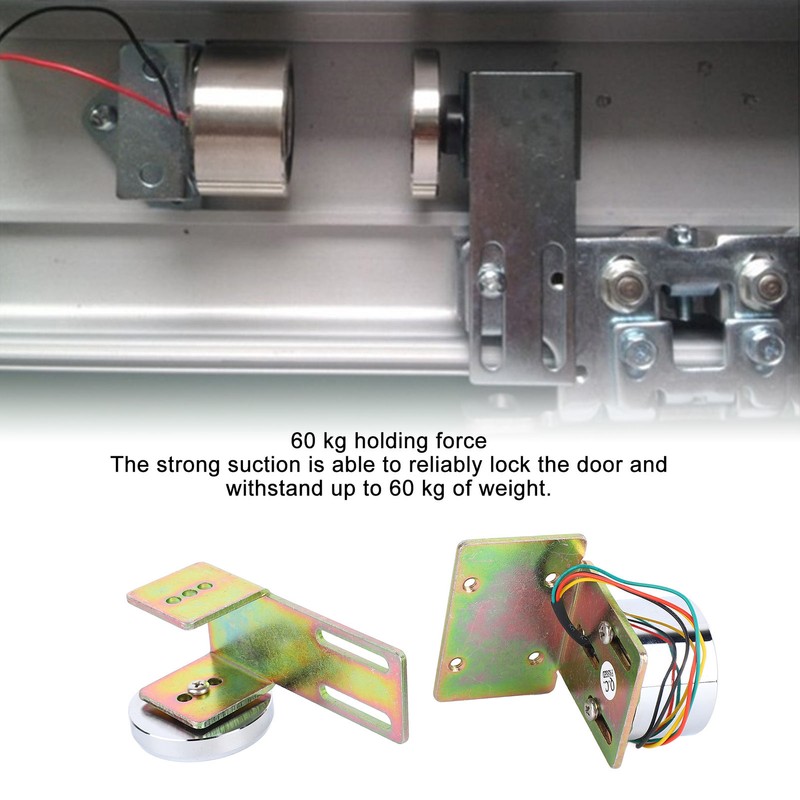 12V Electromagnetic Lock 132.3lb Holding Force Small Electric Magnetic Lock