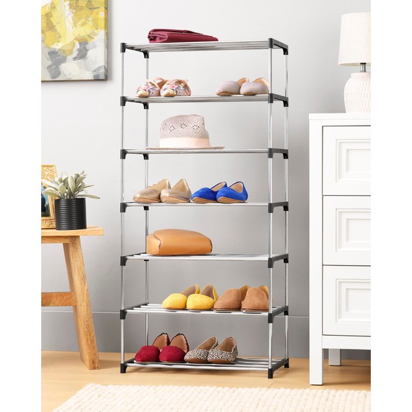 Whitmor 7-Tier Shoe Rack - Small Space Solution - Store