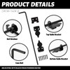 24" Heavy Duty Cane Bolt Gate Drop Rod Hardware Ground