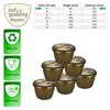Just Pudding Basins Gold Colour 1/4 Pint Small Basin and