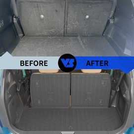 Rongtaod Cargo Mat Compatible with 2024 2025 Lexus TX350 TX500h TX550h+ Trunk Mat Trunk Liner Cargo Liner Back Seat Cover Protector All Weather TX 6&7 Seats Accessories (Cargo Mat with Backrest Mat)