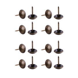 100pc Vintage Upholstery Nails Bronze Metal Tags Decorative Tack Stud for Furniture Sofa Shoe Door Map Photo Fixing(12 * 17mm)