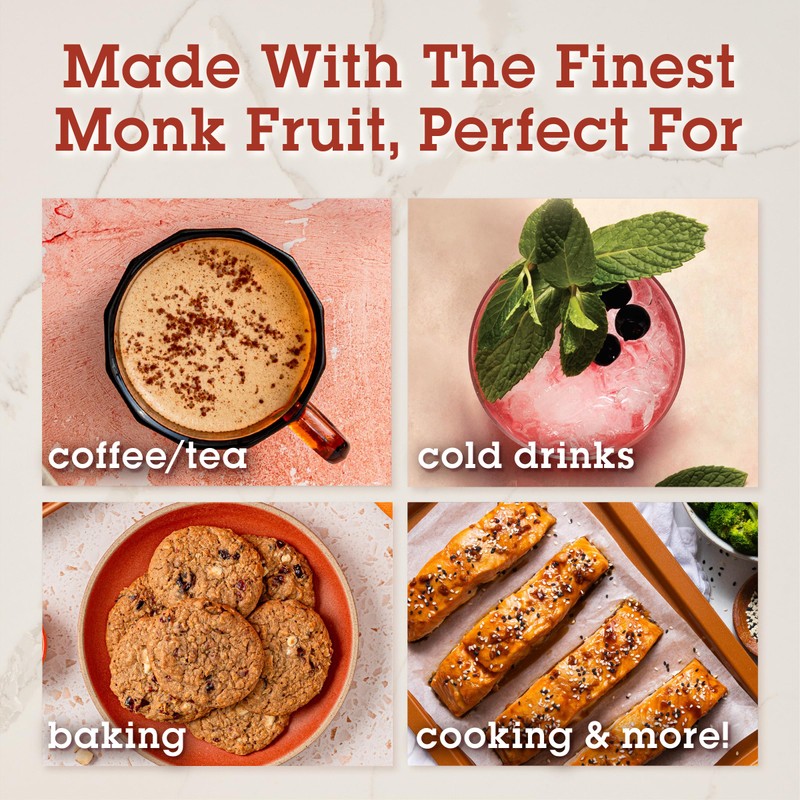 Monk Fruit In The Raw Sweetener Baker's Bag, 16 oz.,