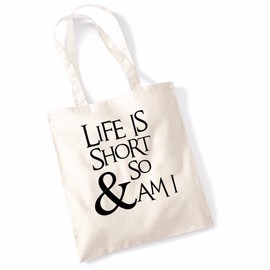 Bang Tidy Clothing Life Is Short Funny Mothers Day Birthday Beech Tote Bag - Natural