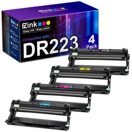 E-Z Ink Compatible Drum Unit Replacement for Brother DR223CL DR223 DR-223 Compatible with MFC-L3770CDW MFC-L3750CDW HL-L3230CDW HL-L3290CDW HL-L3210CW (Black, Cyan, Magenta, Yellow, 4 Pack)