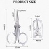 Stainless Steel Folding Scissors, Portable Foldable Travel Metal Scissors, 11.7