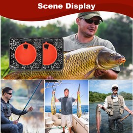 240g Split Shot Fishing Weights, 7 Way Dispenser Fishing Split Shot Split Carp Fishing Weights Soft Metal Fishing Sinkers Dispenser Weights Tackle for Carp Coarse Angling