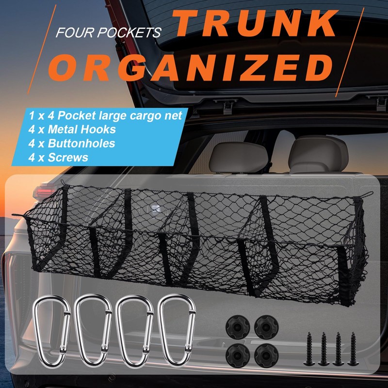 Cargo Net for Pickup Truck Bed 59 ×11.8 inch Adjustable