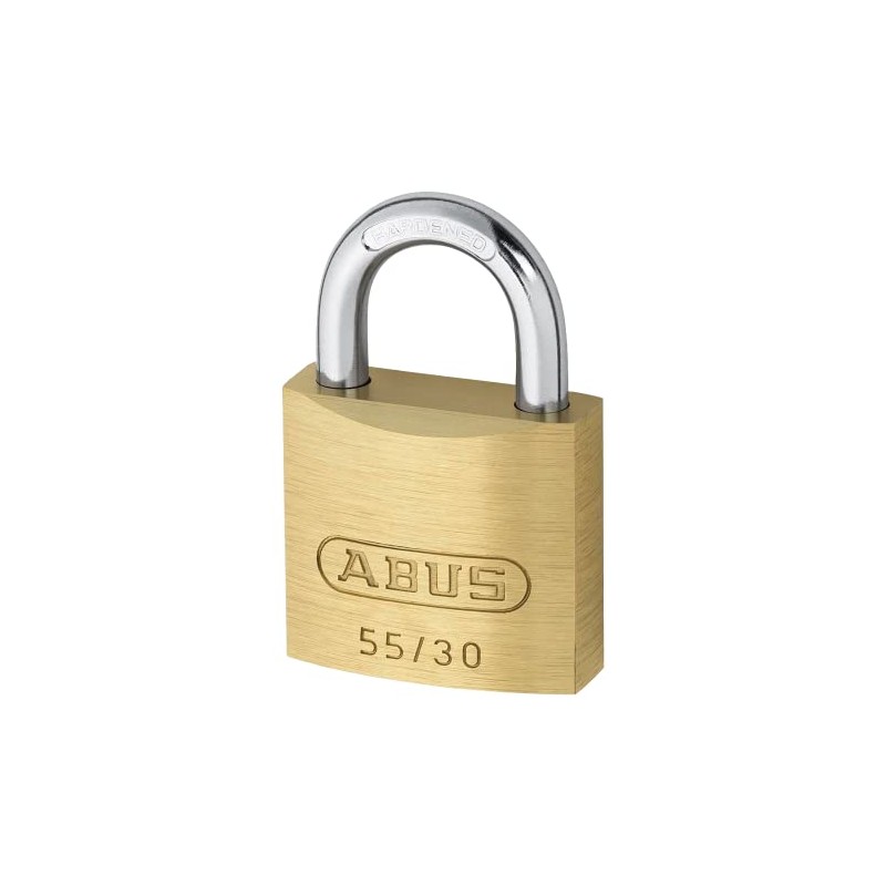 ABUS - 55/30 30 mm Brass Padlock carded - ABU5530C