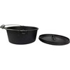 Pre-Seasoned Cast Iron Camp Dutch Oven, 4.1 qt, including Lid