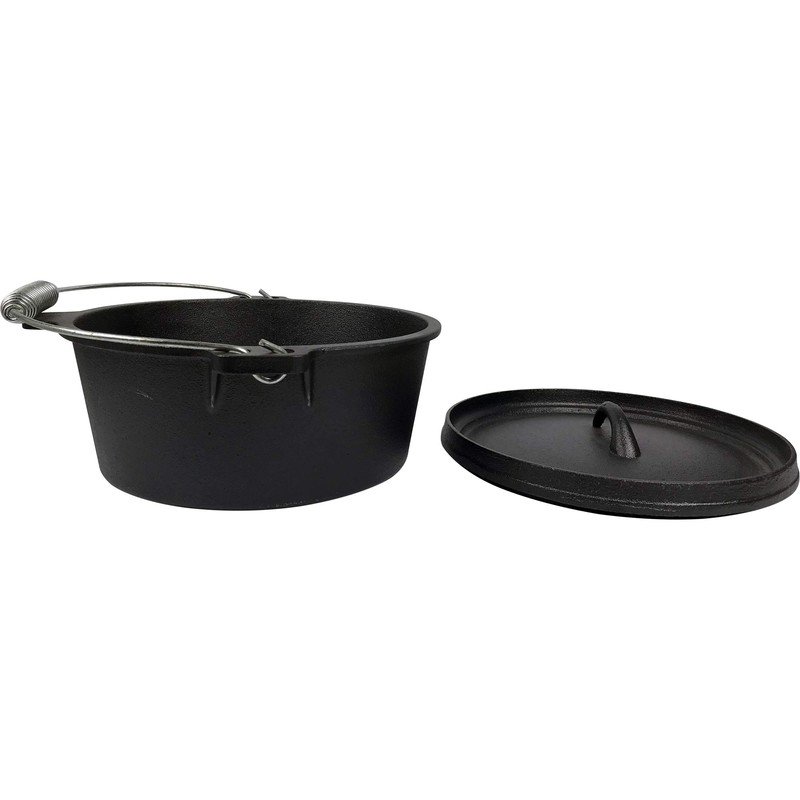 Pre-Seasoned Cast Iron Camp Dutch Oven, 4.1 qt, including Lid