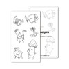 Food Fight Temporary Tattoo Stickers - Playful Design, Waterproof and