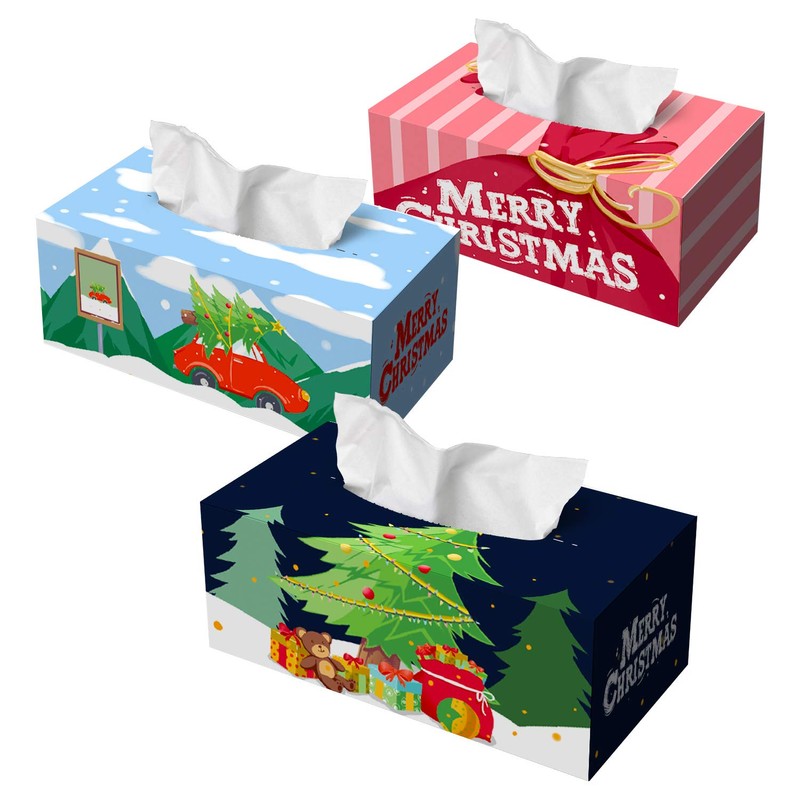 Christmas Tissue Paper with Christmas Tree Design 3 Boxes for