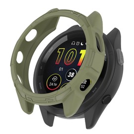 SumRioo Protective Case Cover Compatible with Garmin Forerunner 265, TPU [Shockproof] [Scratch-Resistant] Protective Case Cover Shell for Garmin Forerunner 265, Green