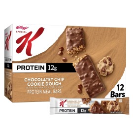 Special K Bar Chocolatey Chip Cookie Dough Chewy Protein Meal Bars