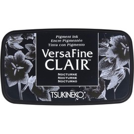 Tsukineko Nocturne Versafine Clair Ink Pad, Synthetic Material, Black, 5.6 x 9.7 x 2.3 cm