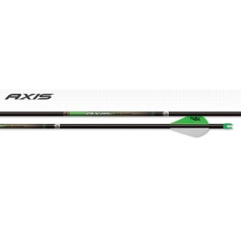 EASTON AXIS 4MM LONG RANGE ARROWS W/ 8/32 HALFOUTS 400, 340, 300, 250 SPINE -6PK - 340