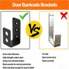 Domchan 2x4 Door Barricade Brackets (4 Pack) - Heavy Duty