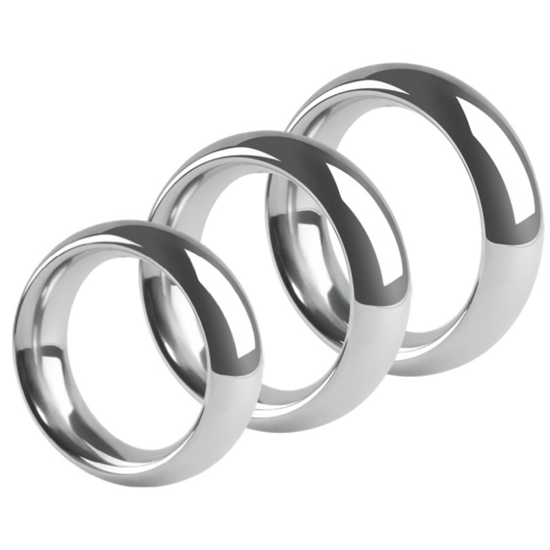 5 Sizes Metal Stainless Steel Thickened Weighted Exercise Rings for