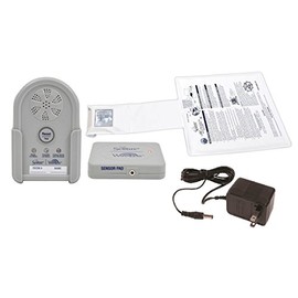 Secure Wireless Chair Exit Alarm Set for Patient Fall and Wandering Prevention - 12" x 12" Wheelchair Sensor Pad with Transmitter & Power Adapter - Eliminate in-Room Alarm Sound