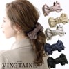 VINGTAINE H-345-LBE Layered Ribbon Banana Clip M Size Head Access