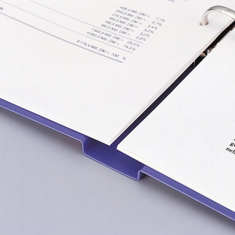 リヒトラブ リングファイル A4 2穴 ブルー F877U-20